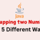 swapping two number in java