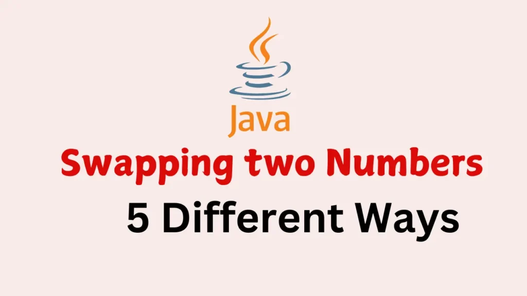 Swapping two numbers